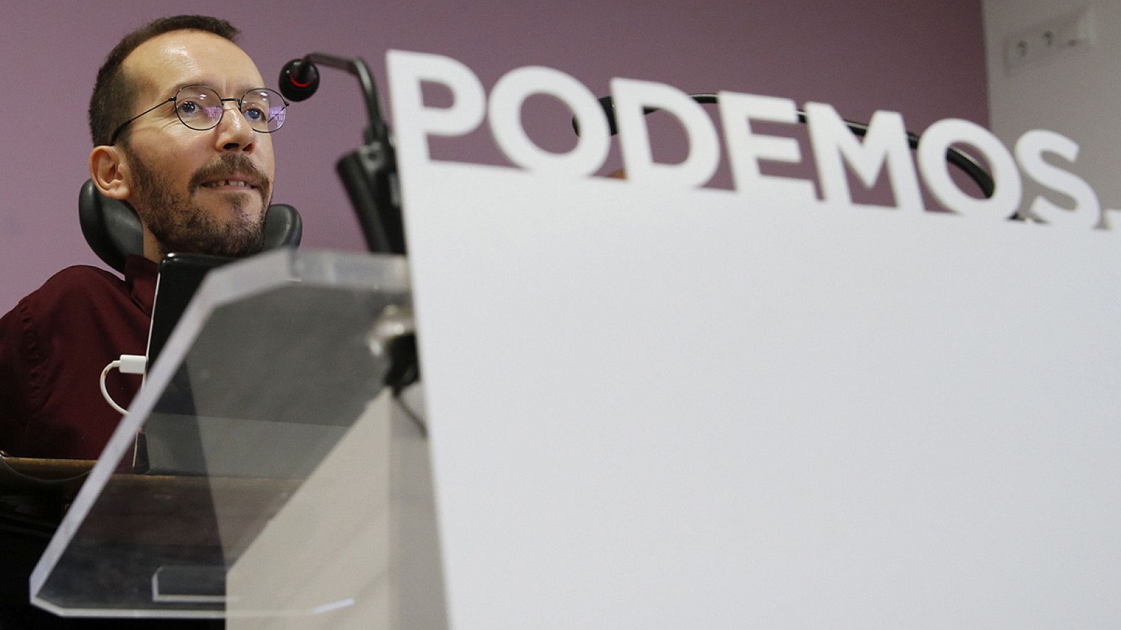 El secretario de Organización de Podemos, Pablo Echenique
