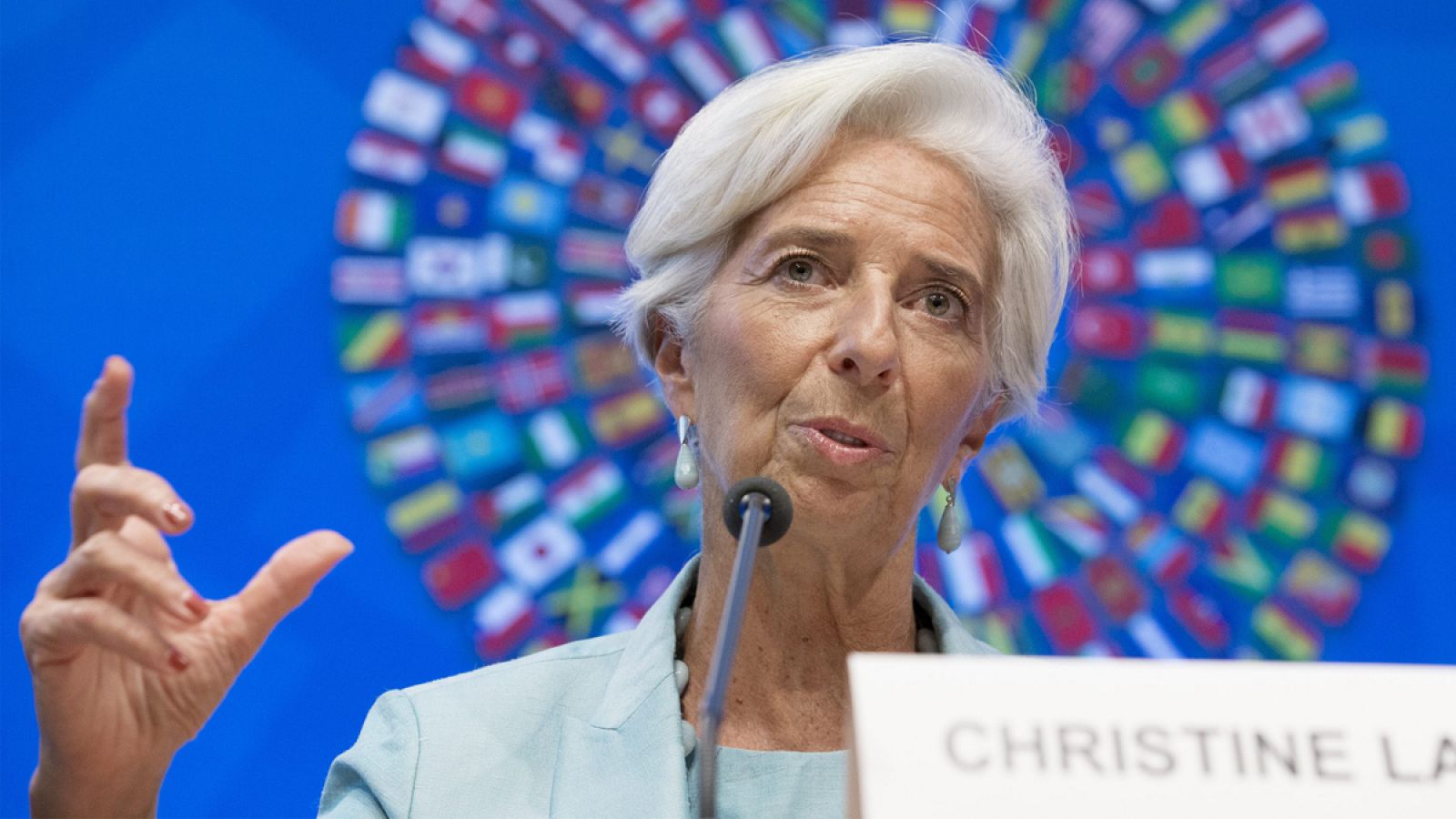 La directora del FMI, Christine Lagarde