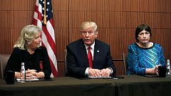 Trump exhibe a varias mujeres que acusan a Bill Clinton de violación y acoso sexual