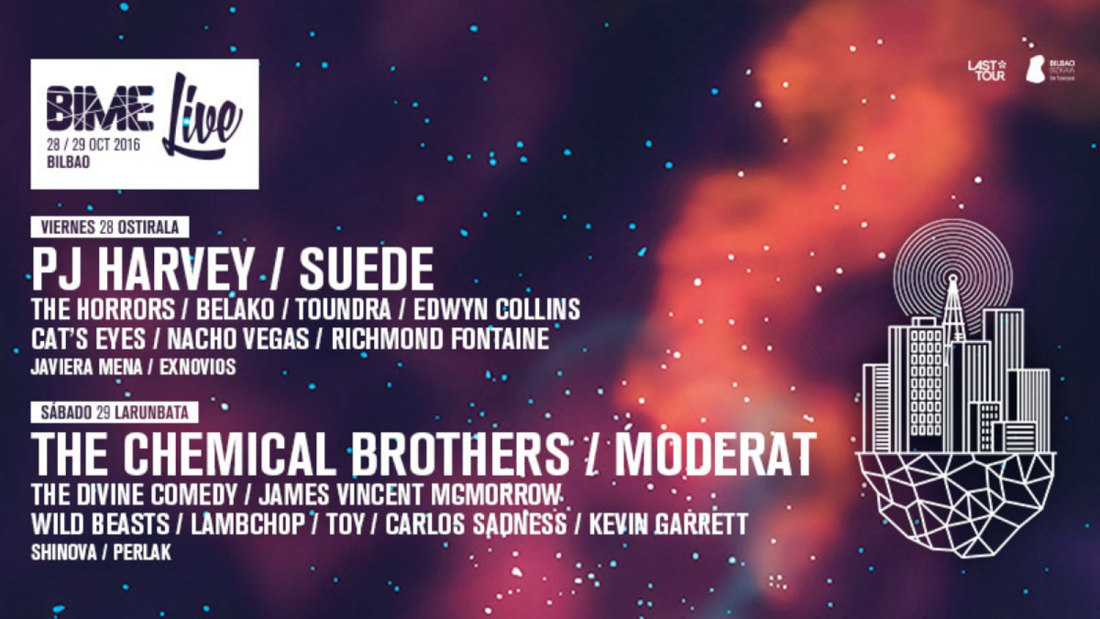 28 y 29 de octubre, BIME Live en el BEC de Barakaldo