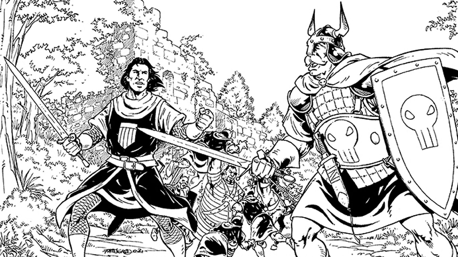 El Capitán Trueno Extra, 344, 'El torneo', 1966. Fuentes Man (Herederos de VÍCTOR MORA/ EDICIONES B)