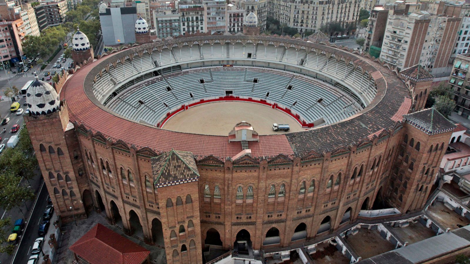 La plaza de toros de la Monumental de Barcelona