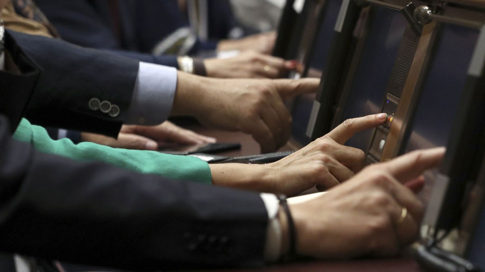 Los diputados del Congreso este jueves por la mañana en el pleno