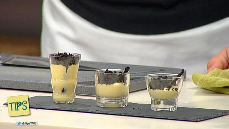 Receta de Crema de mango con tierra dulce