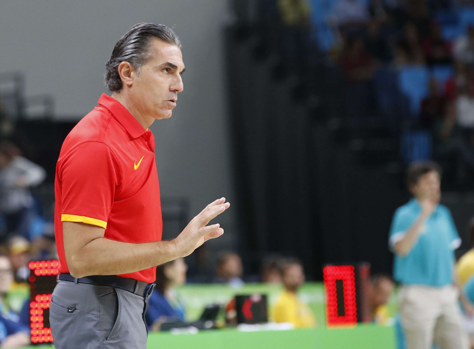El entrenador de la selección española de baloncesto, Sergio Scariolo.
