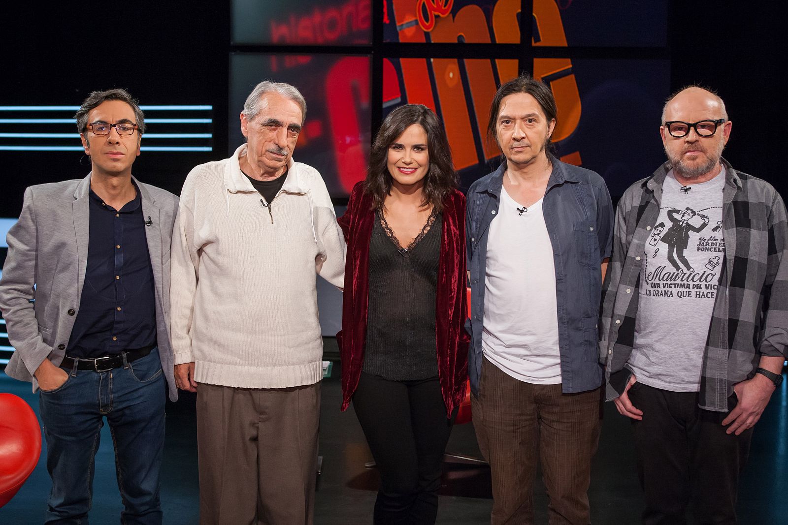 Los participantes en el coloquio sobre Comedia negra