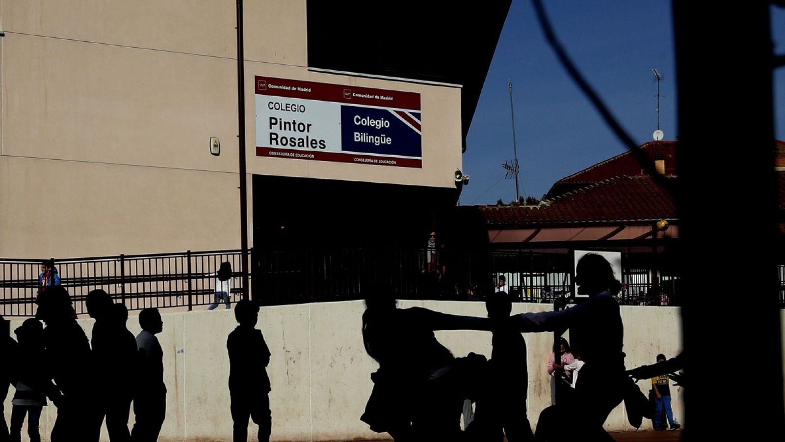 Un colegio en la ciudad de Madrid