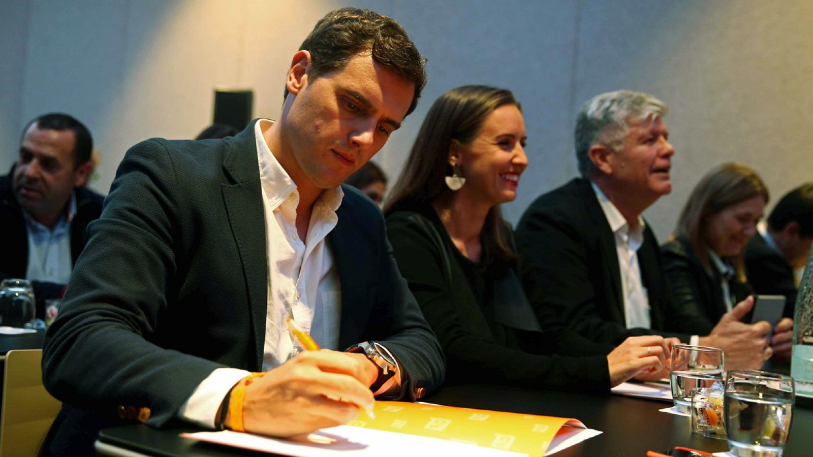 El líder de Ciudadanos, Albert Rivera, durante el Consejo General de la formación.