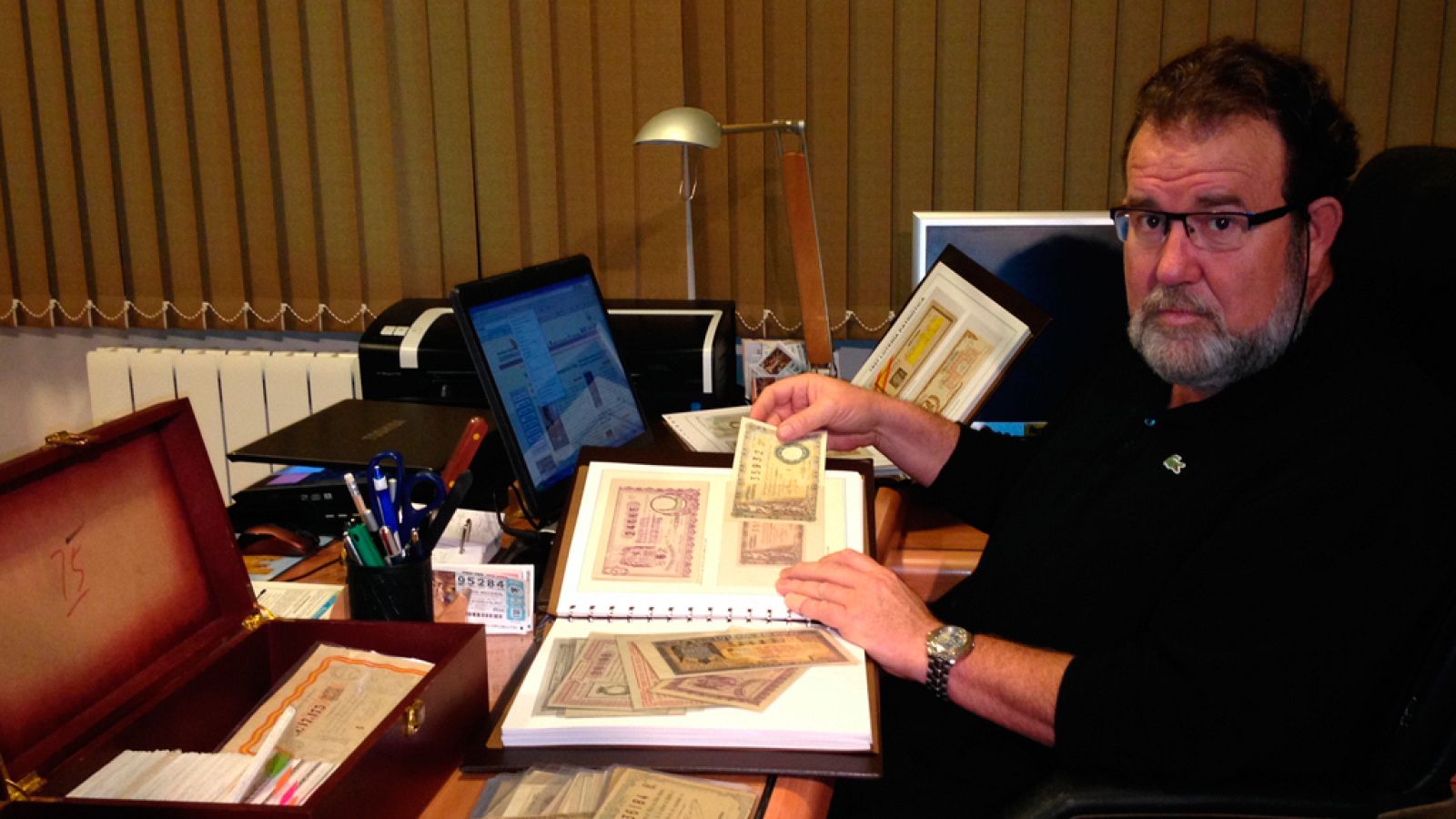 Daniel Alonso Simón, presidente de la Asociación Española de Coleccionistas de Lotería (AECLOT)