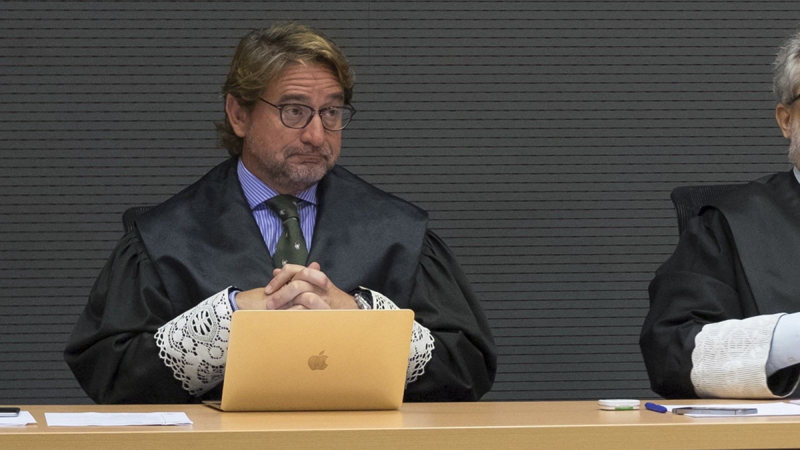 El juez Salvador Alba, durante una vista oral