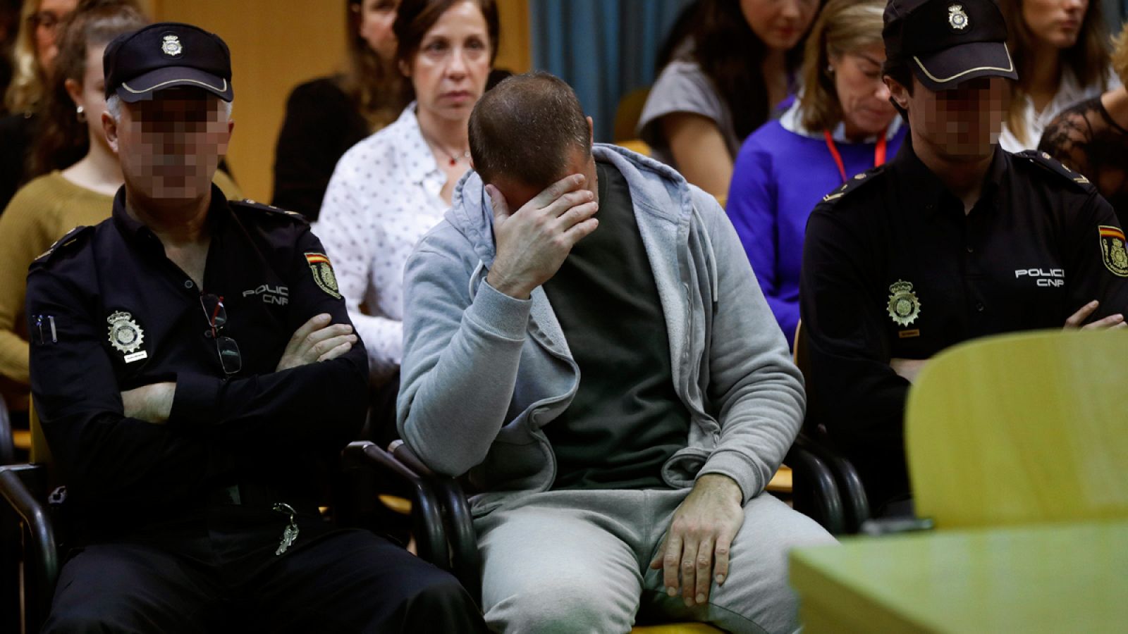 Antonio Ortiz, el presunto pederasta de Ciudad Lineal, durante el juicio contra él que se celebra en la Audiencia Provincial de Madrid.