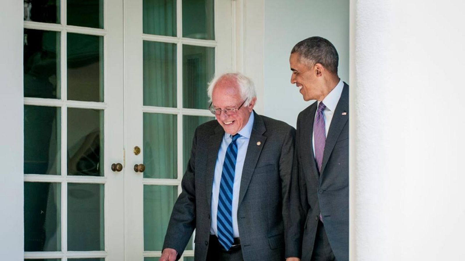 Bernie Sanders y Barack Obama, en una reunión en junio pasado