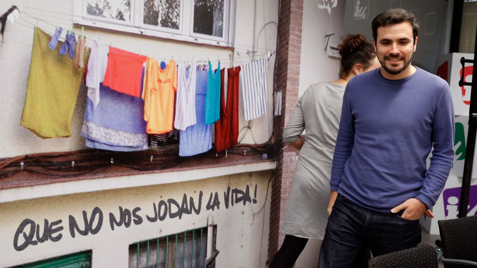 El coordinador federal de IU, Alberto Garzón