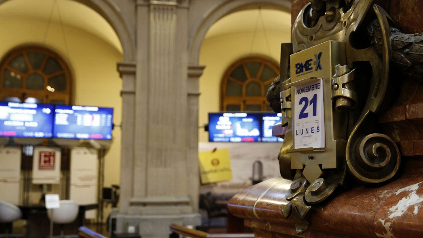 Vista general de la Bolsa de Madrid