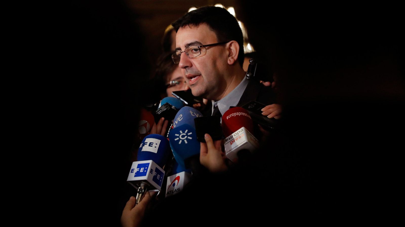 El portavoz de la gestora del PSOE, Mario Jiménez