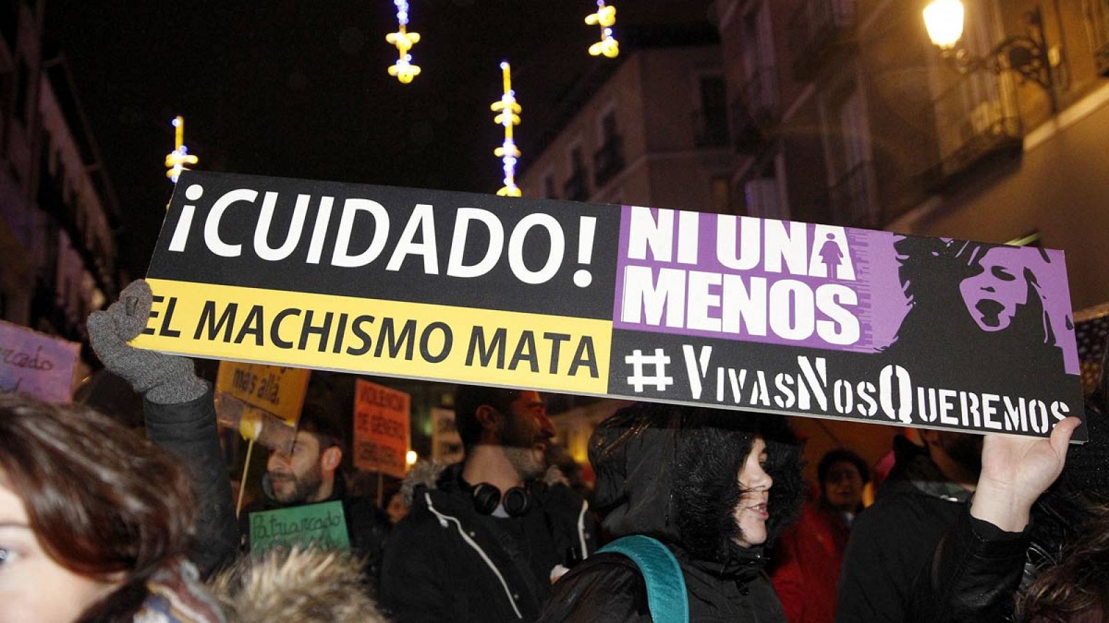 Concentración en Madrid contra la violencia machista