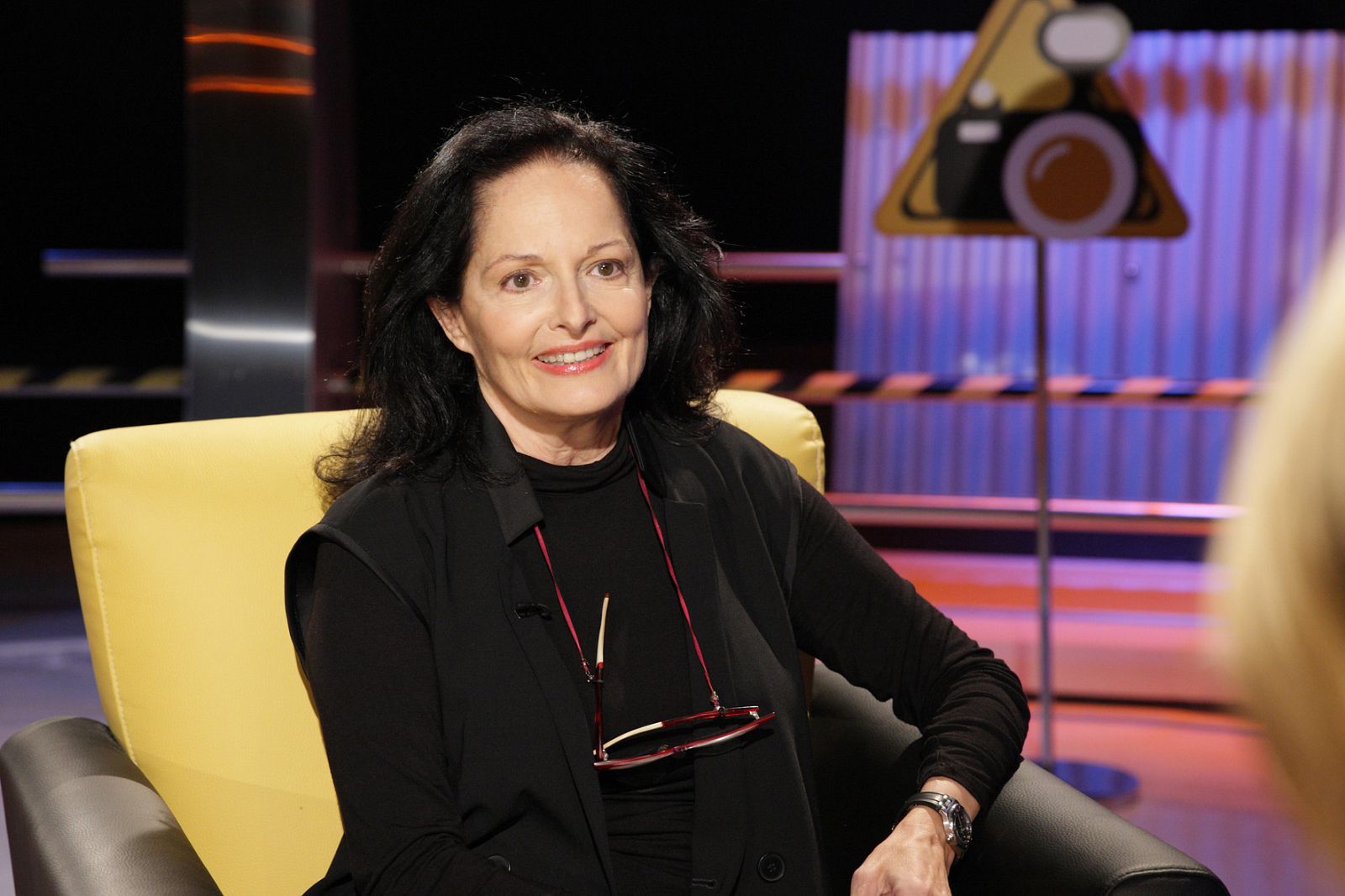 Isabel Muñoz en un momento de la entrevista