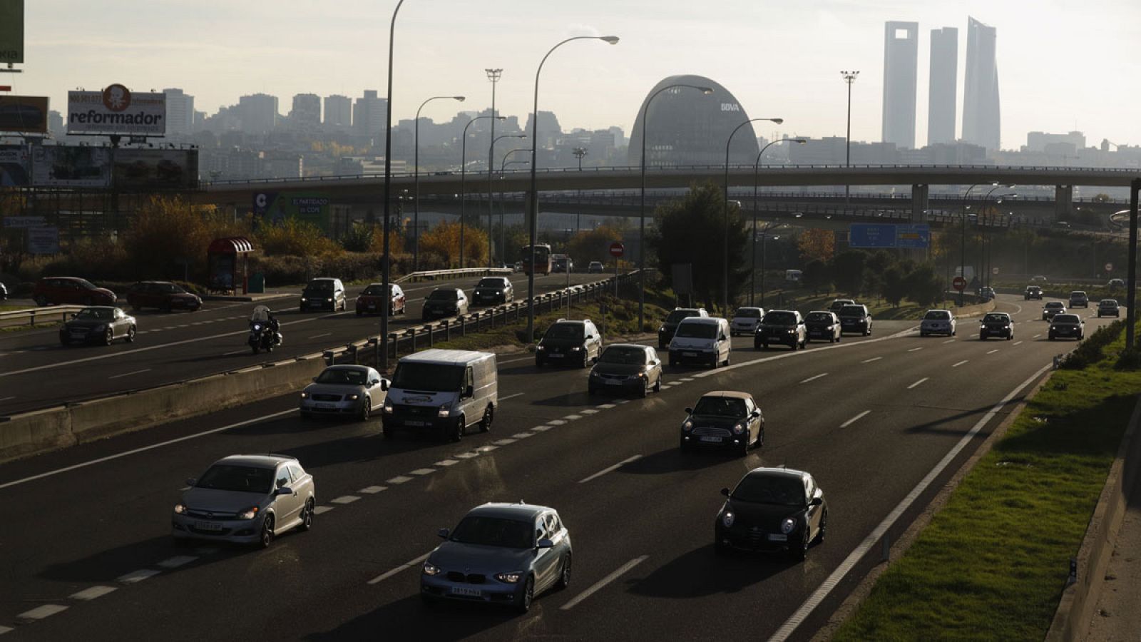 Situación de la circulación en la N-1 a la salida de Madrid