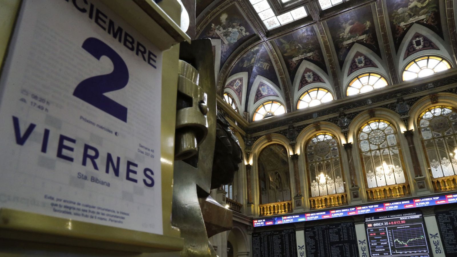 Imagen de la Bolsa de Madrid este viernes 2 de noviembre