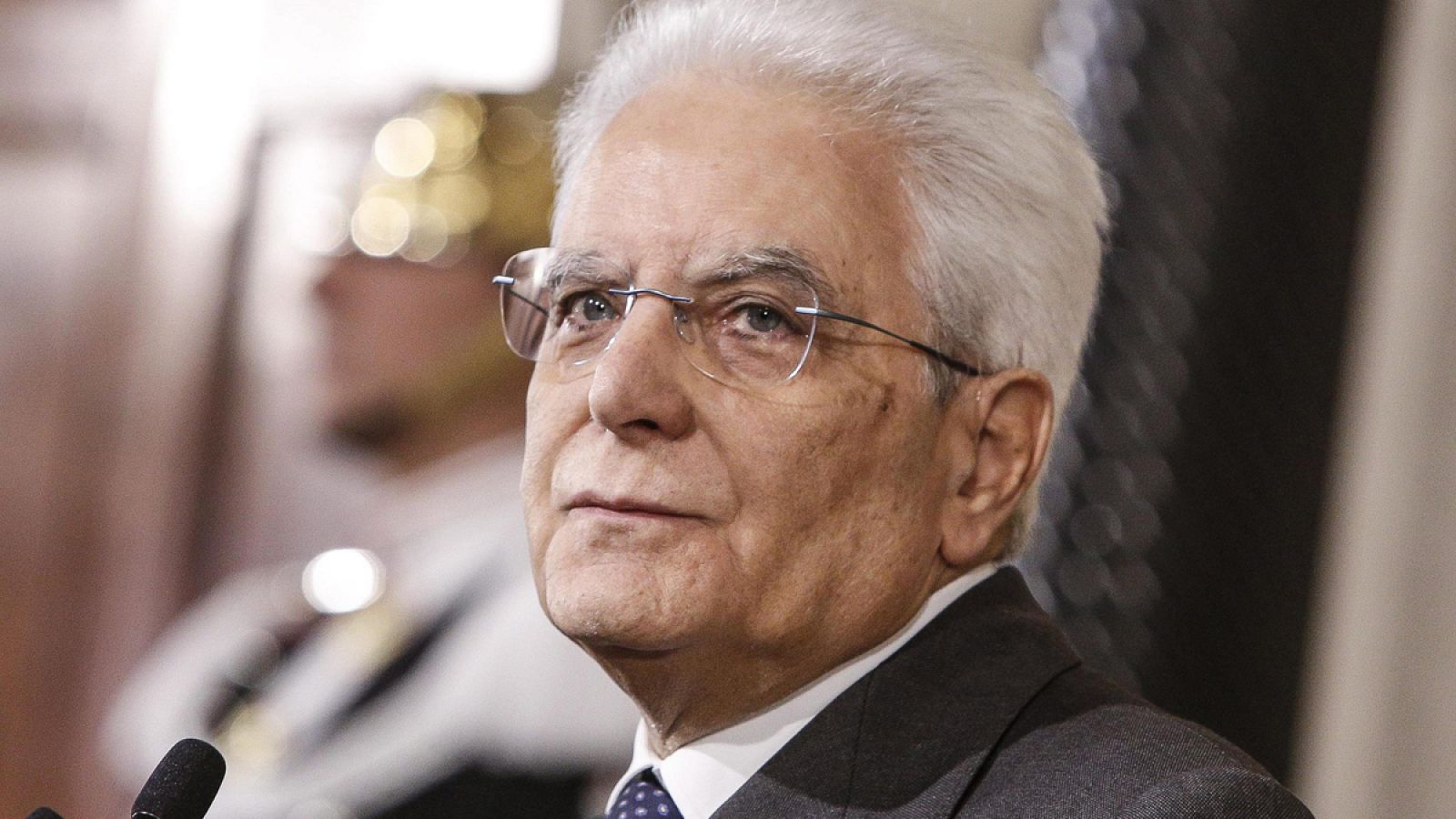 El presidente italiano, Sergio Mattarella.