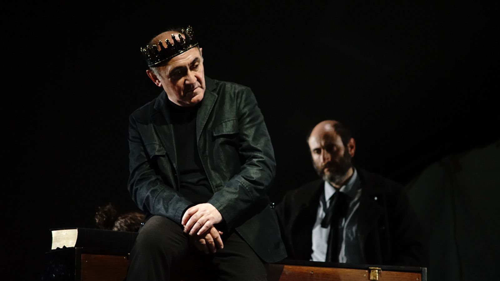 Arturo Querejeta en una escena de 'Ricardo III' en el Teatro Español de Madrid.