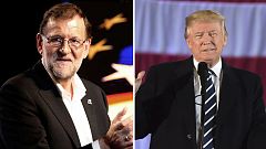 Rajoy y Trump hablan por primera vez y conversan de terrorismo y el 'Brexit'