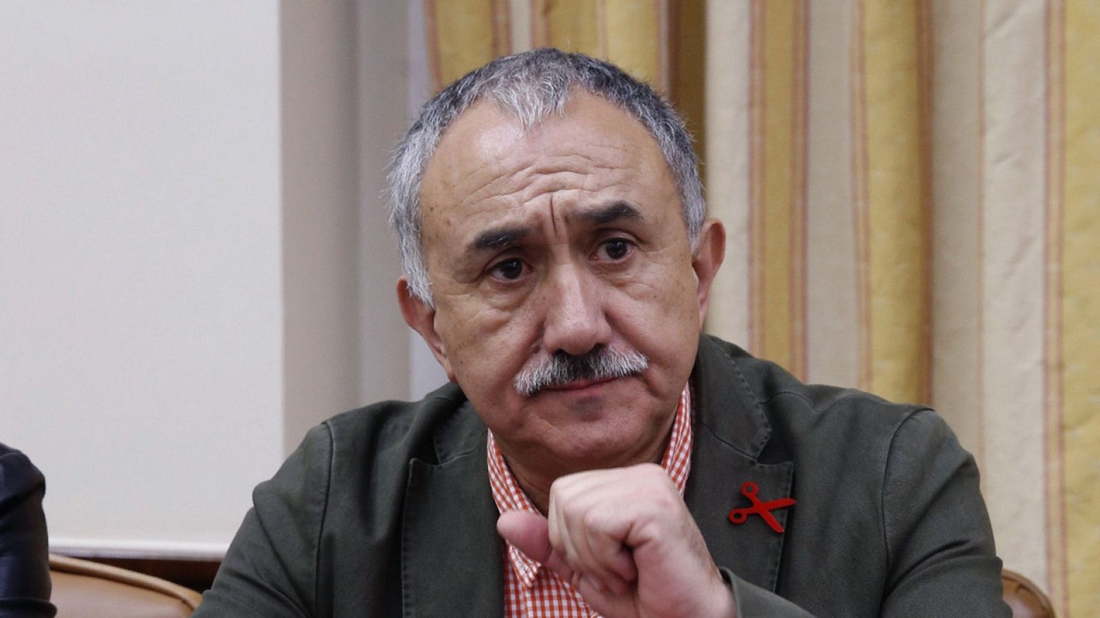 El secretario general de UGT, José Álvarez Suárez, en el Congreso