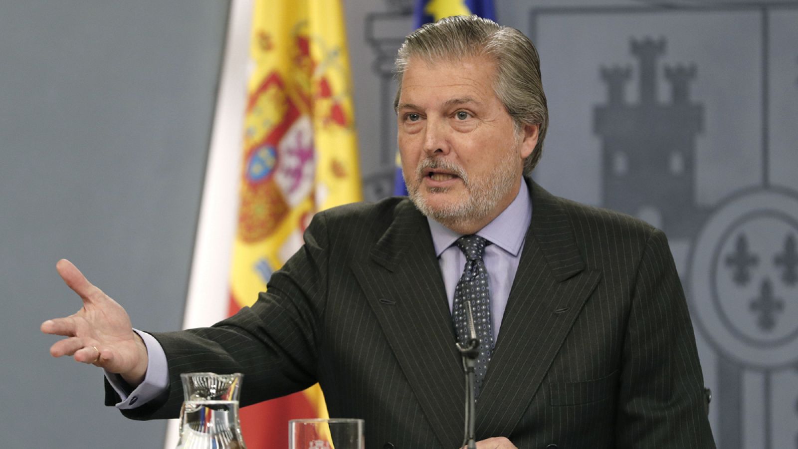El portavoz del Gobierno, Íñigo Méndez de Vigo durante un Consejo de Ministros.