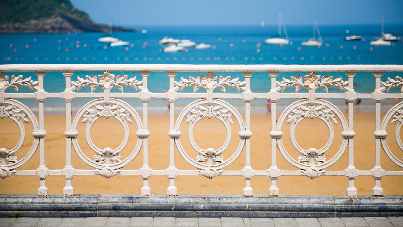 Playa de La Concha, en San Sebastián.