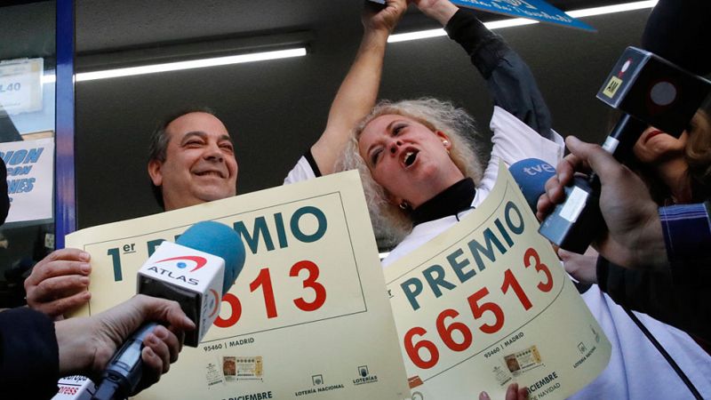 El Gordo de Navidad, el 66.513, cae íntegro en Madrid