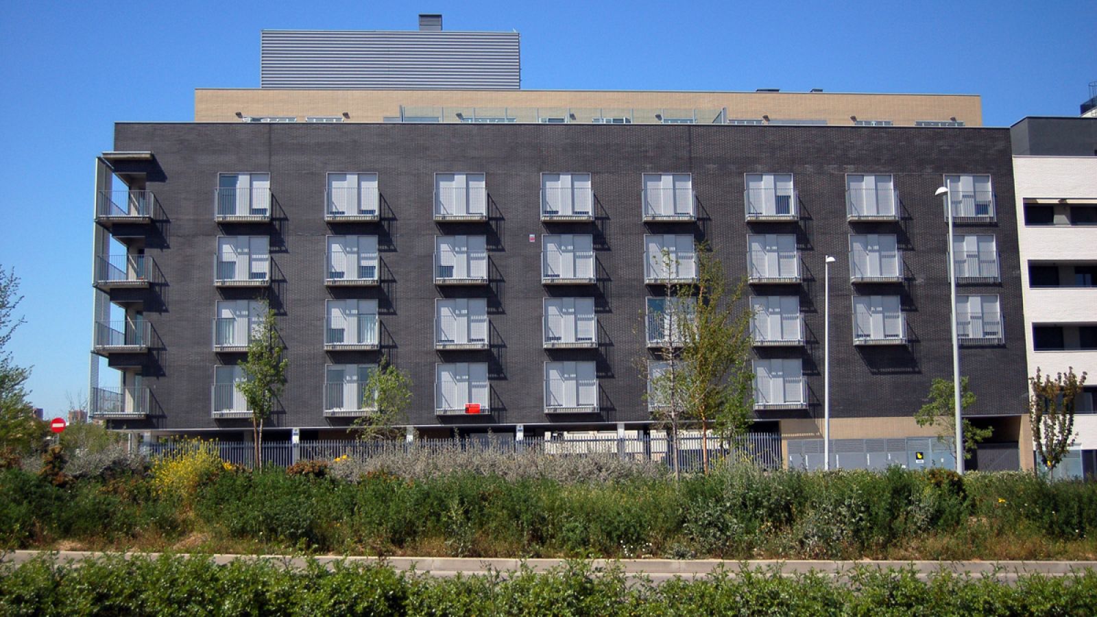 Viviendas de nueva construcción en Valdebebas, Madrid.