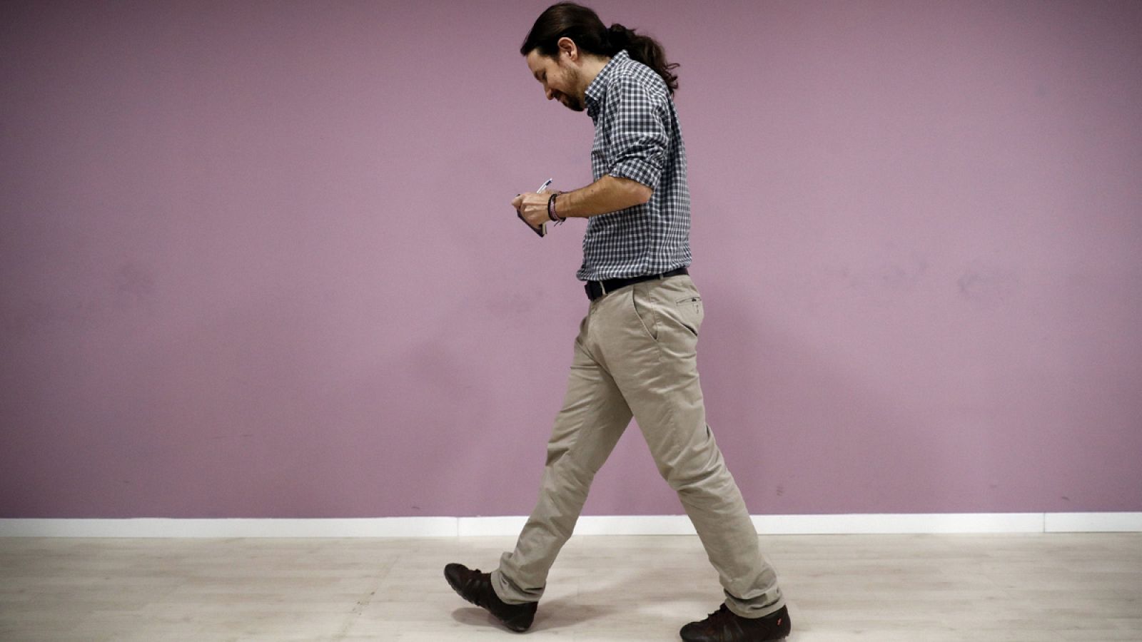 El líder de Podemos, Pablo Iglesias