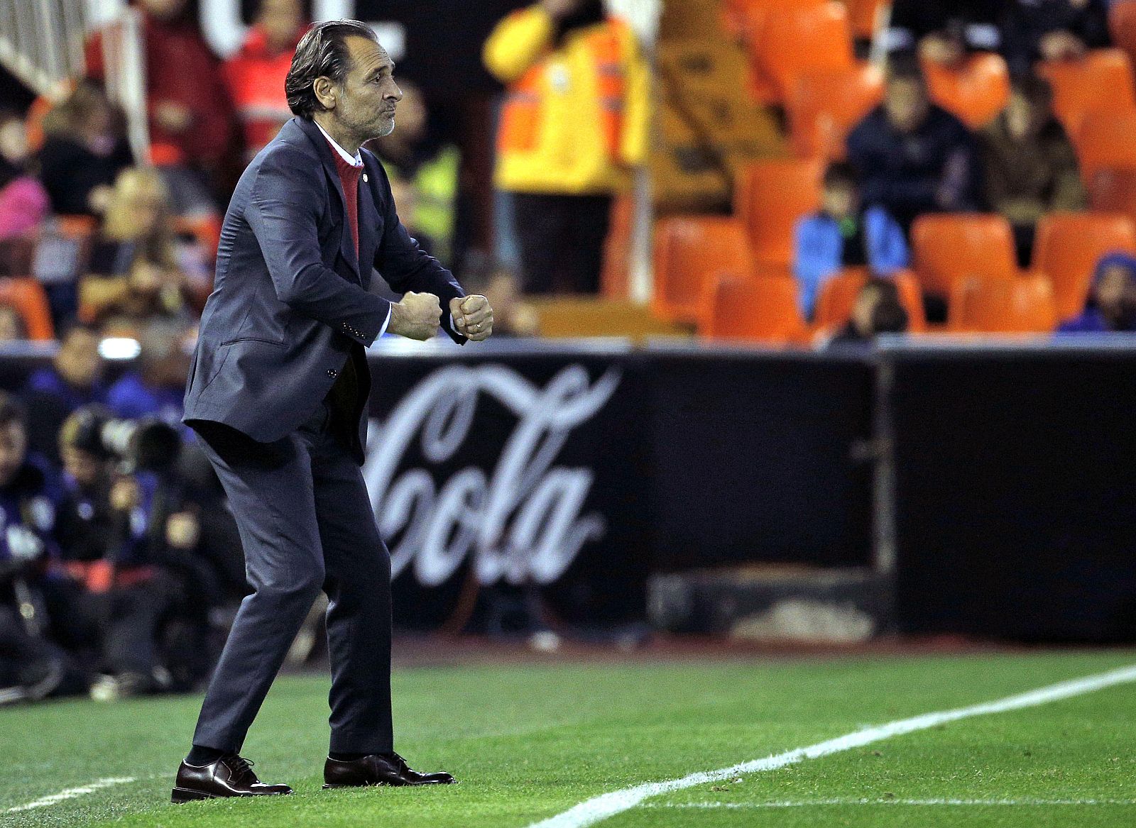 El técnico italiano del Valencia CF, Cesare Prandelli.