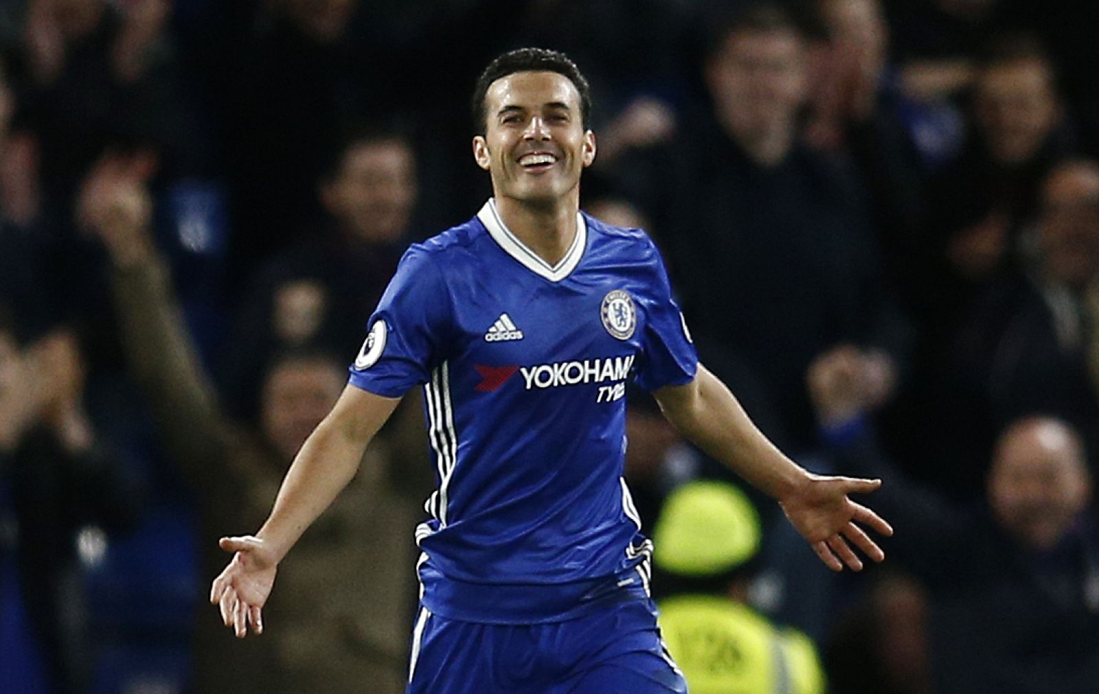 Pedro celebra su tanto anotado ante el Bournemouth.