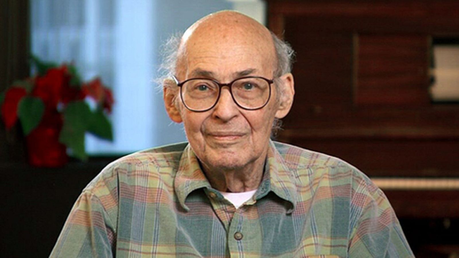 Imagen de 2014 de Marvin Minsky, catedrático de Ingeniería Eléctrica y Ciencias de la Computación del MIT.