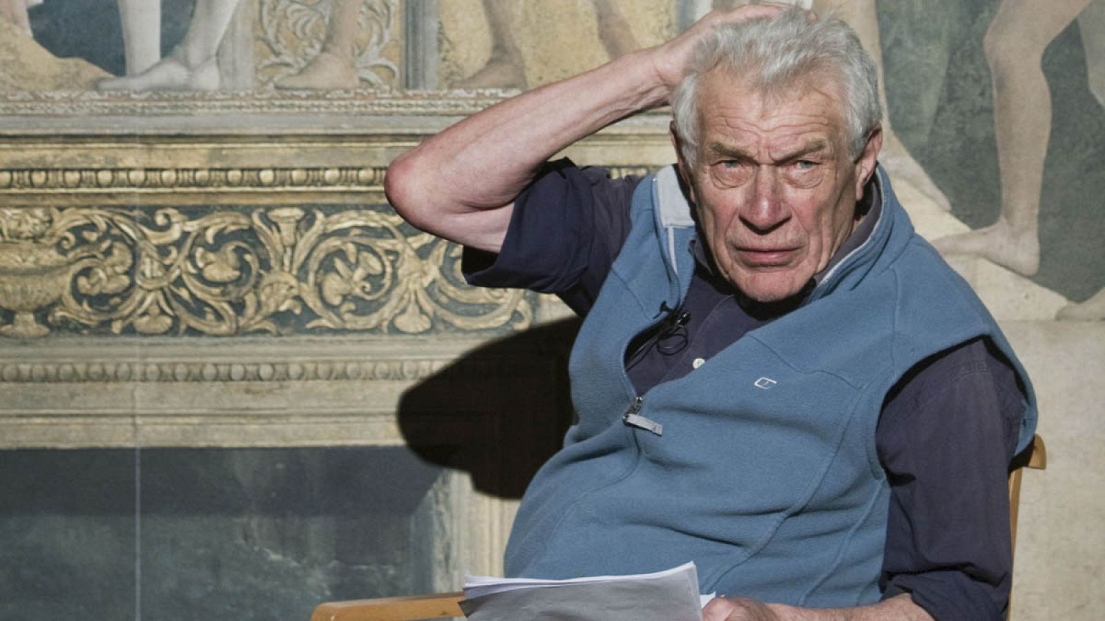 El crítico de Arte, escritor y pintor inglés, John Berger, Auditorio del Museo del Prado