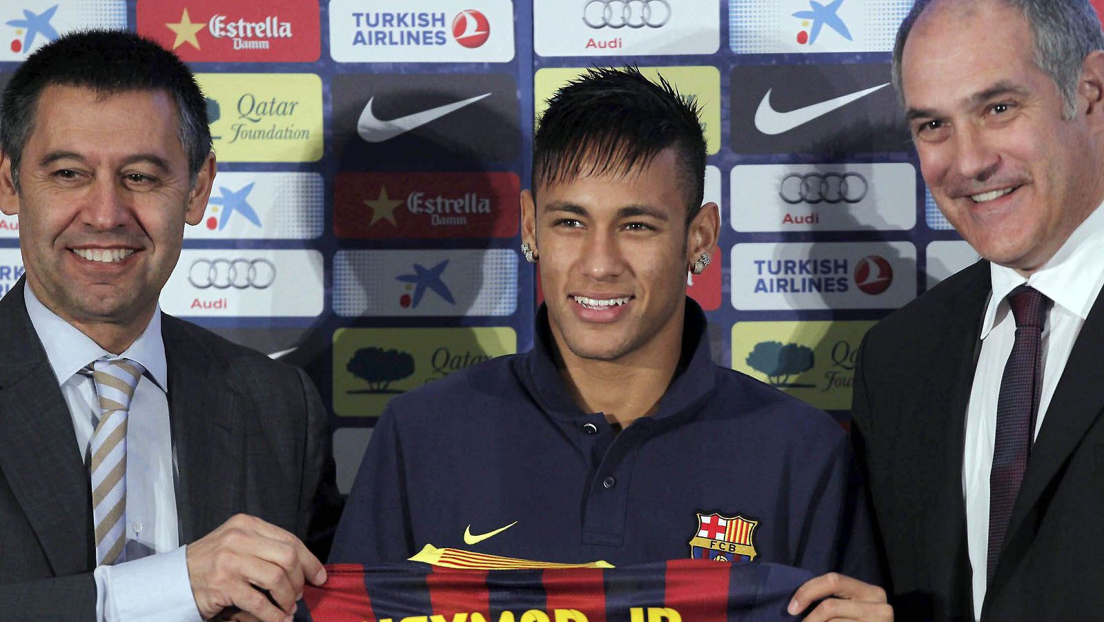 Bartomeu, Neymar y Zubizarreta