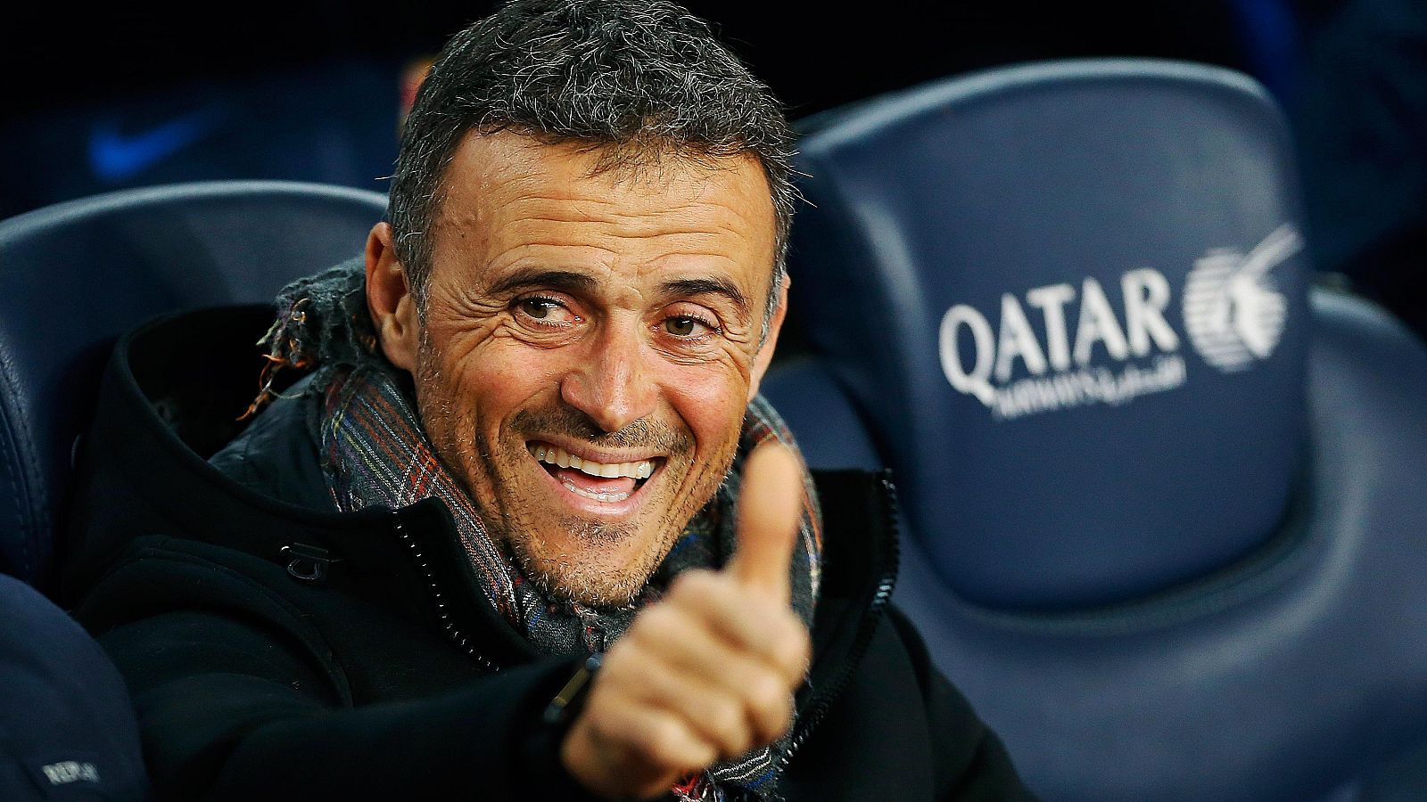 Luis Enrique durante el partido de Copa ante el Athletic