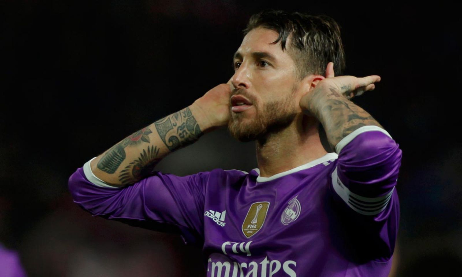 Ramos celebra un gol ante los Biris