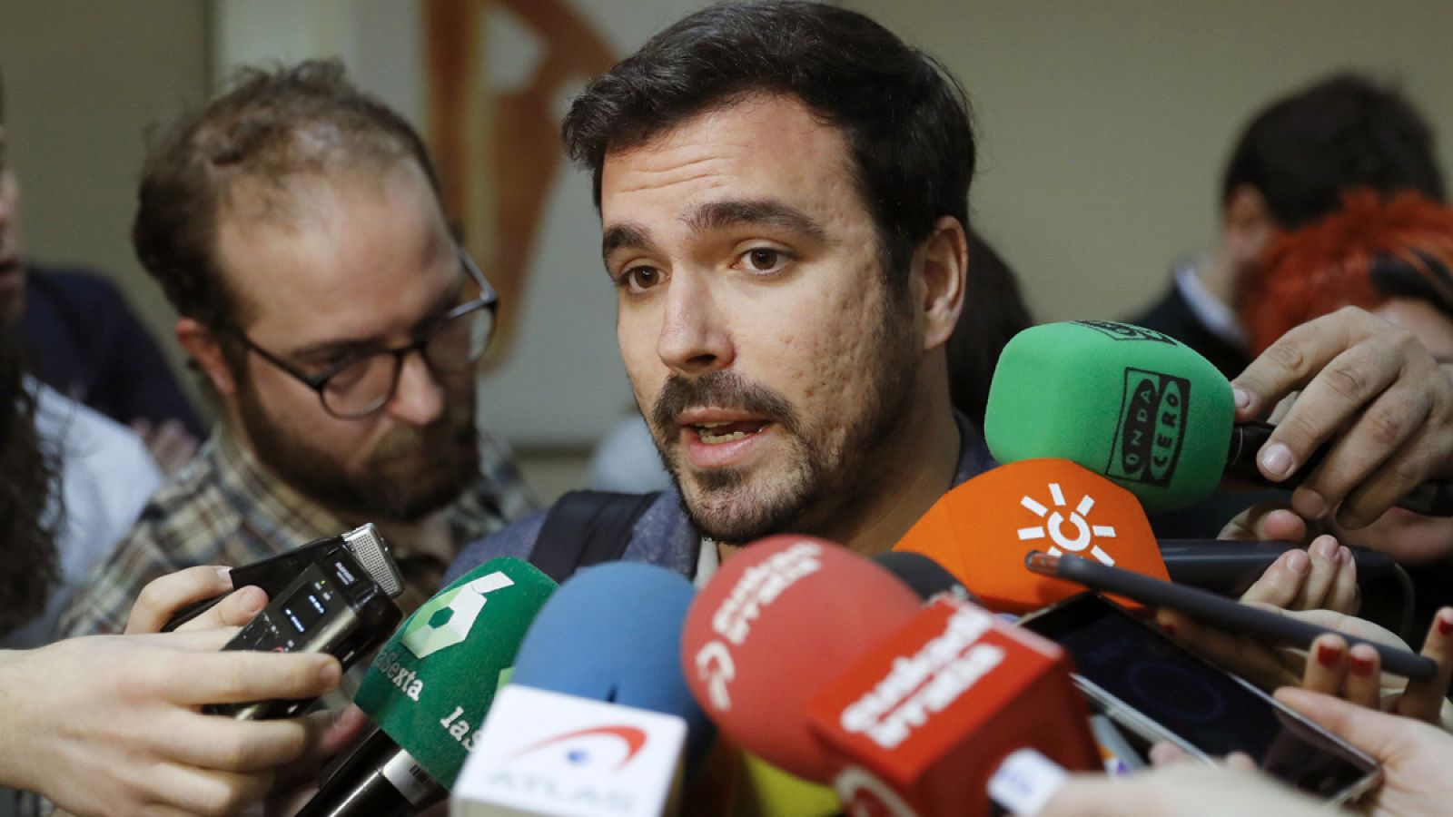 El coordinador federal de IU, Alberto Garzón