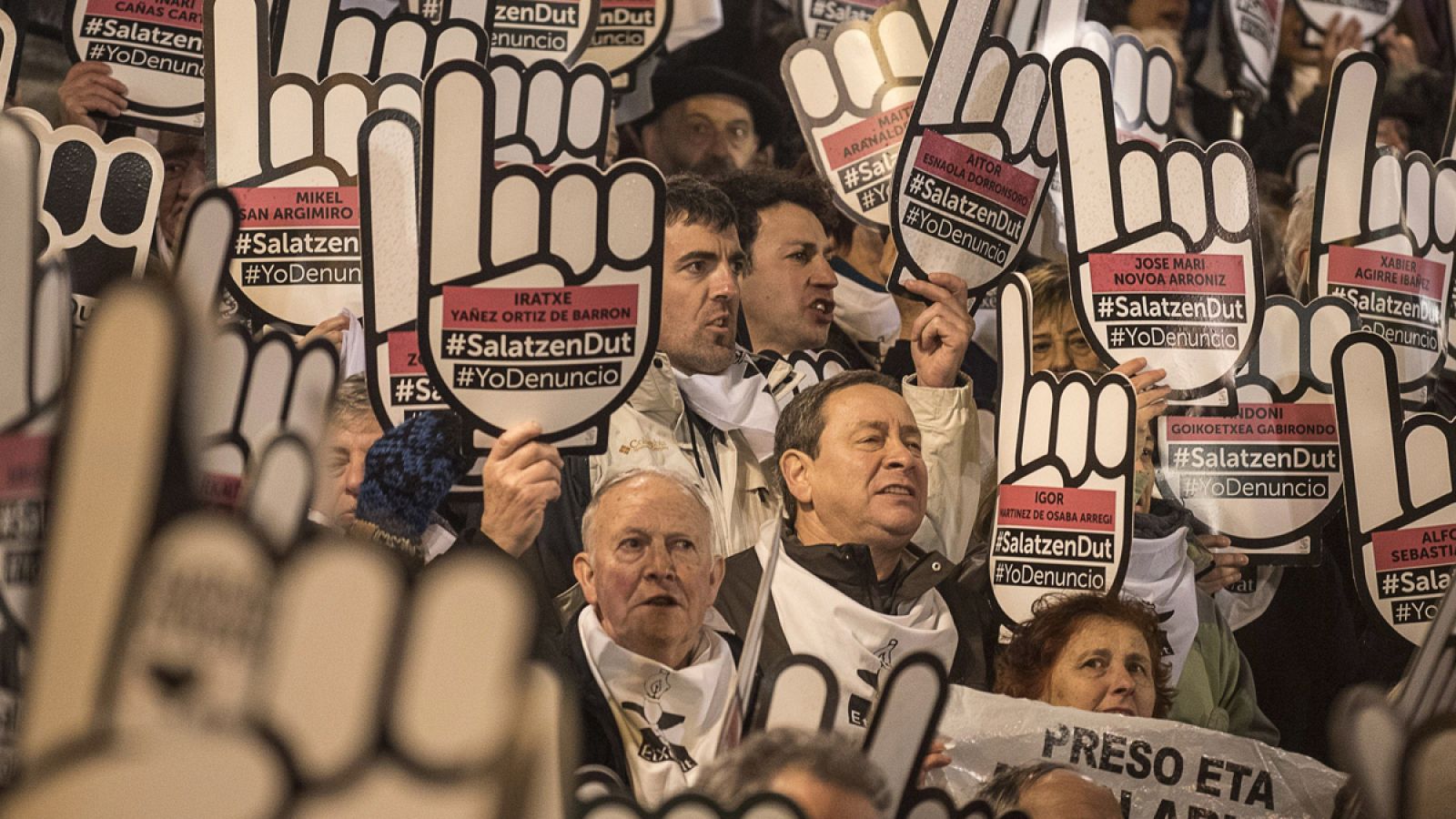 Manifestación en Bilbao contra la "vulneración de derechos" de los presos de ETA.