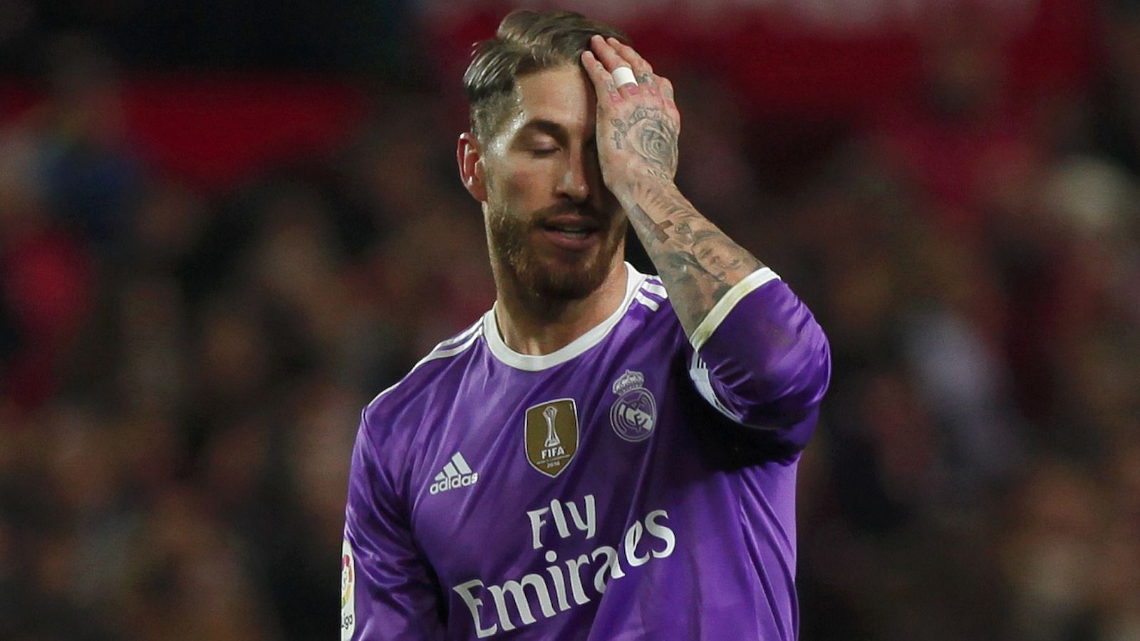 Sergio Ramos, en el Sánchez Pizjuán
