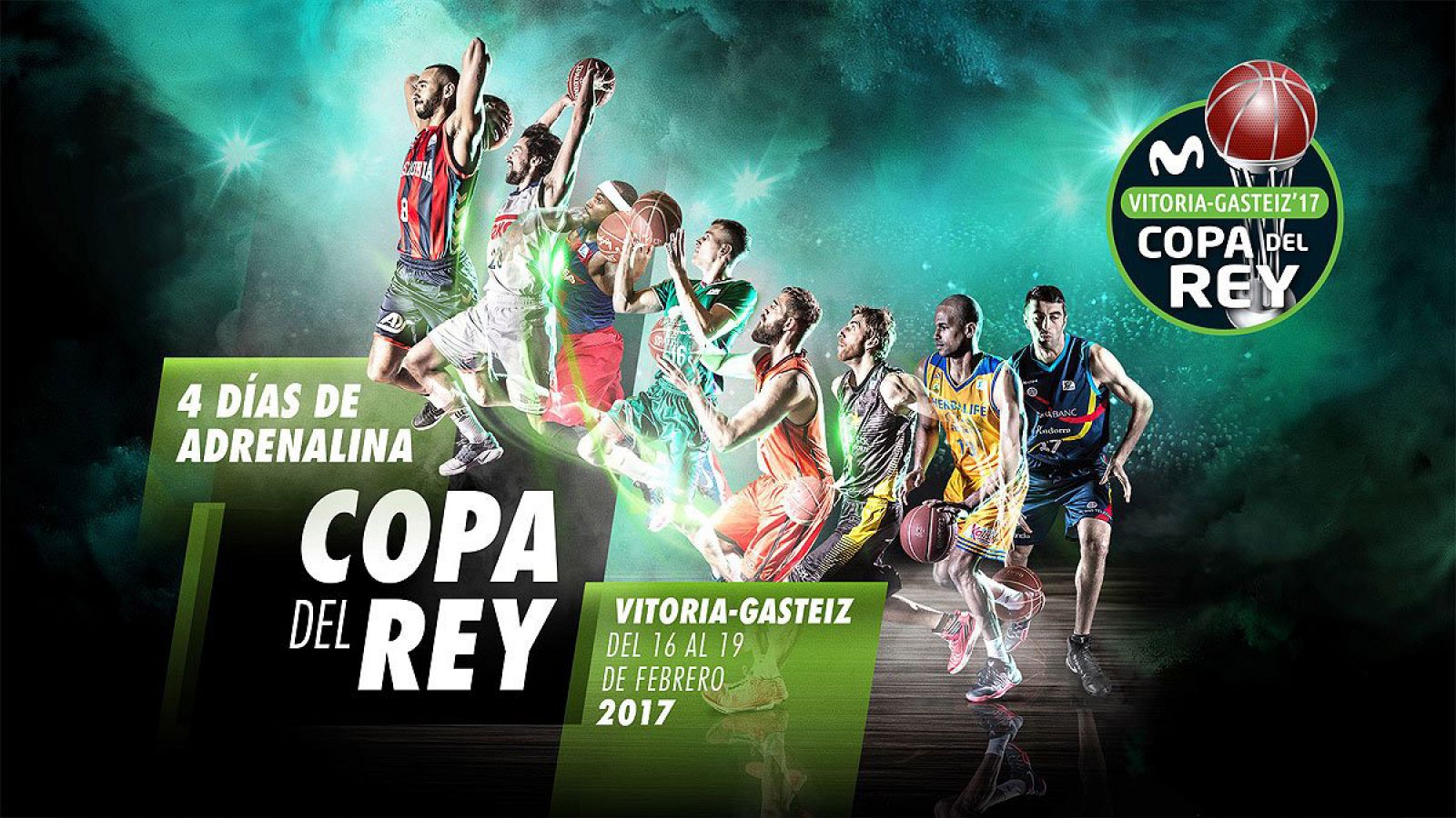 Imagen de la Copa del Rey ACB 2017, que se disputará en Vitoria del 16 al 19 de febrero.