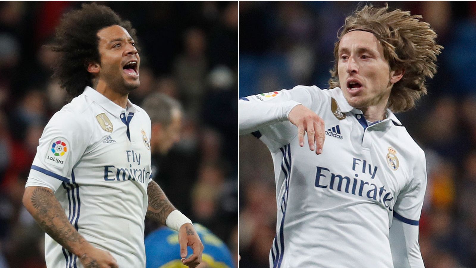 Marcelo y Modric, lesionados