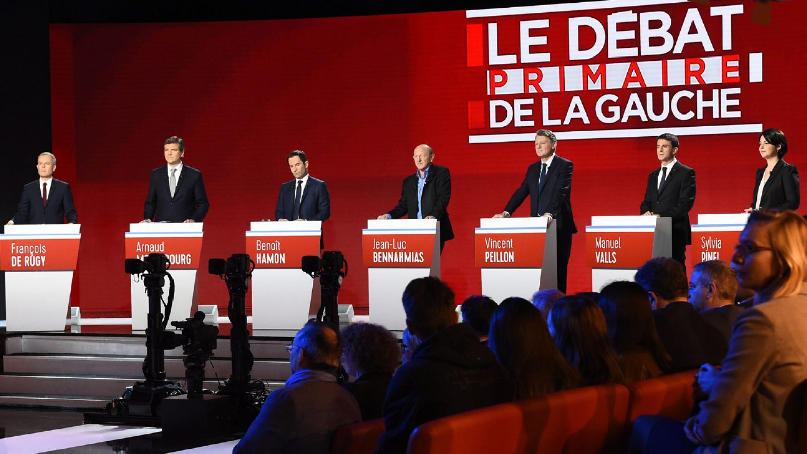 Segundo debate televisivo de los aspirantes en primarias a la candidatura socialista en Francia