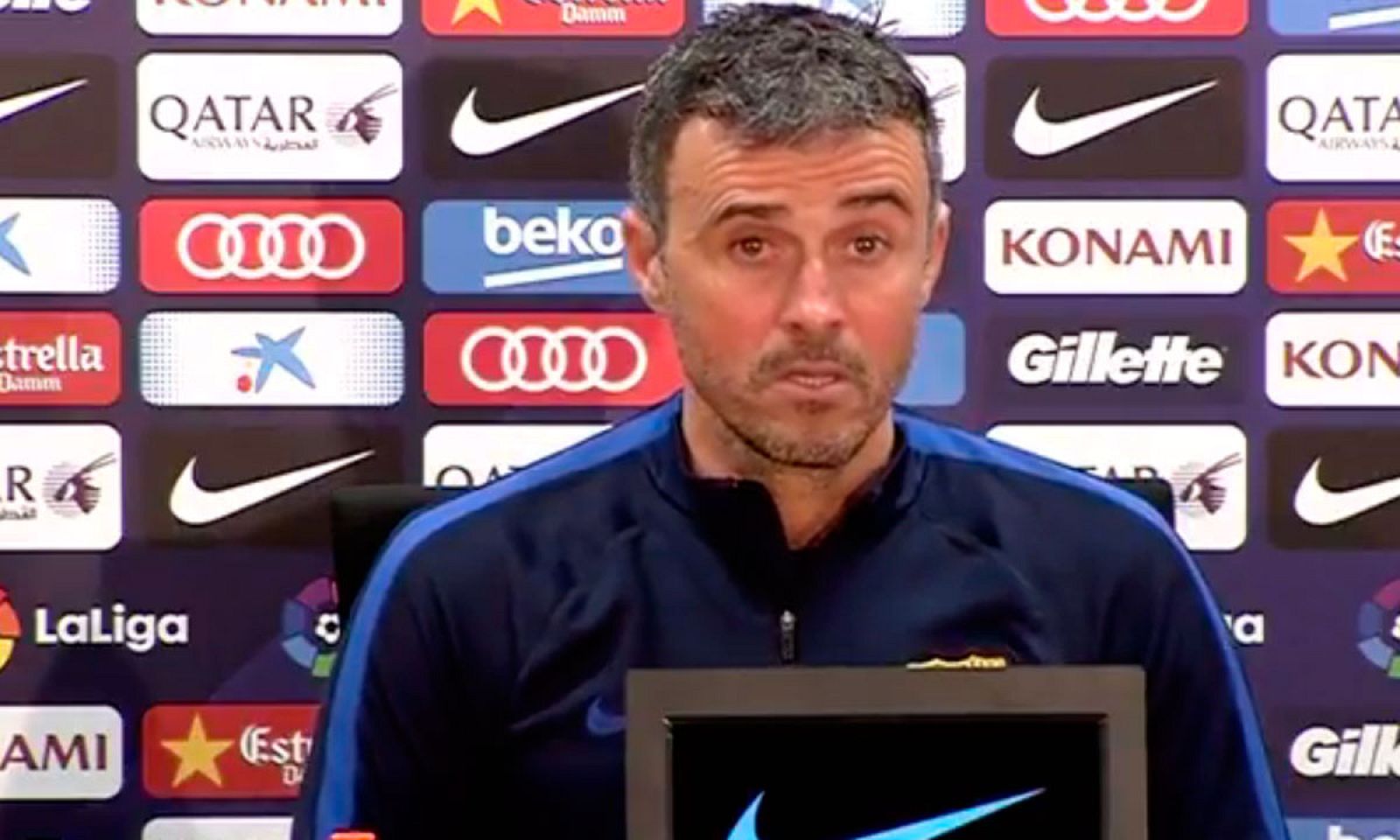 Luis Enrique en rueda de prensa