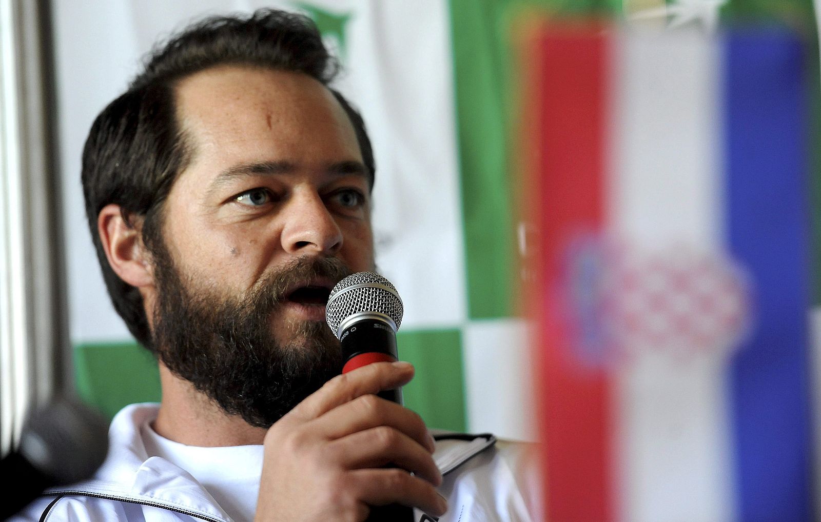 El capitán del equipo croata de Copa Davis Zeljko Krajan