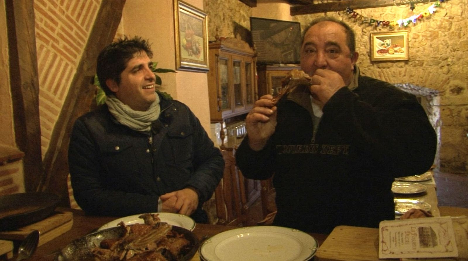 Disfrutando del cordero en Peñaranda, pueblo 'para enmarcar'