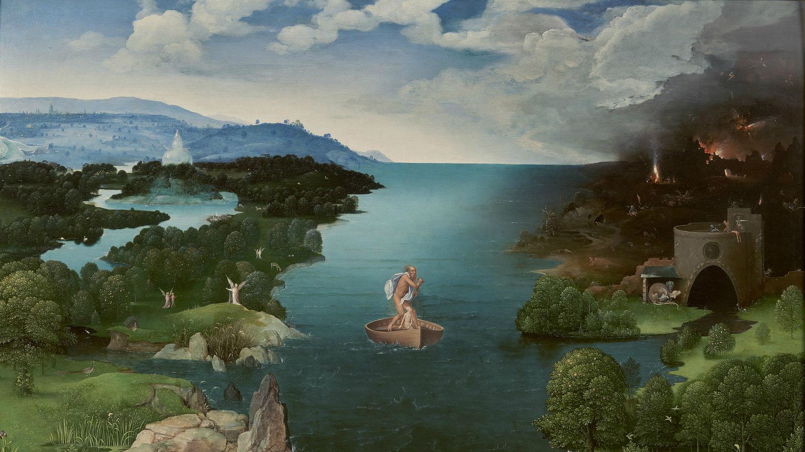 El paso de la laguna Estigia, Patinir