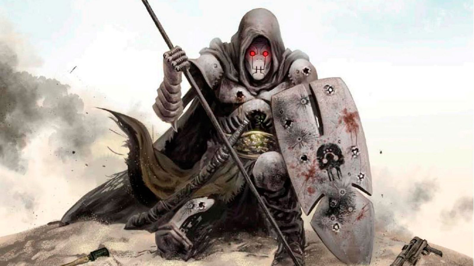 Fragmento de la portada de 'Desierto de metal'